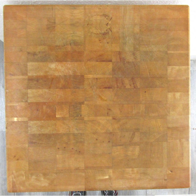 Le Gourmand Kitchen Island Butcher Block Table With Drawer on Castors For Sale In Miami - Image 6 of 9