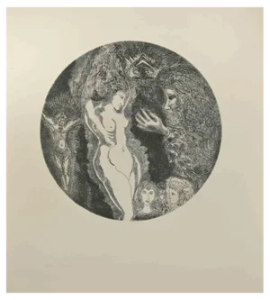 Gianpaolo Berto, Divine Providence, Etching, 1970s