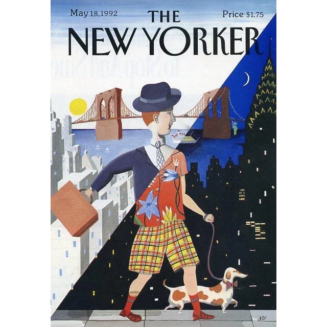 Illustration 1992, New Yorker Magazine Cover, May 18 (Kathy Osborn Young), Original Vintage Cover, City Life, Dogs For Sale - Image 3 of 3