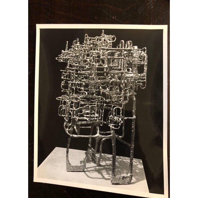 John Reed, Vintage Silver Gelatin Photo of Ibram Lassaw Modernist Sculpture (Photograph) For Sale - Image 4 of 4