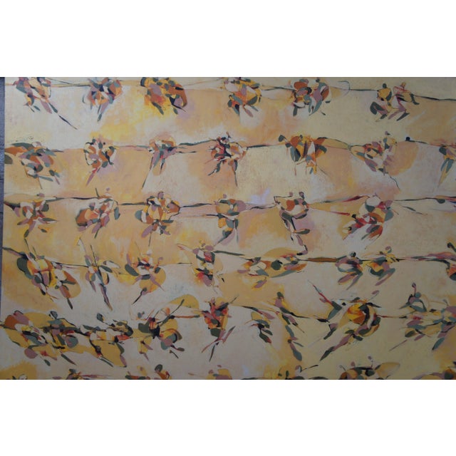 Late 20th Century Robert S Wright "Lost Pairs” Figure Skaters Large Acrylic on Canvas For Sale - Image 10 of 12