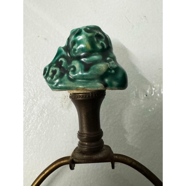 Antique Awaji Pottery Vase Lamp For Sale In New York - Image 6 of 10