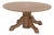 American Oak Circular Top Coffee Table For Sale