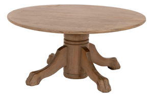 American Oak Circular Top Coffee Table