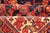 Antique Kurdish Rug With Navy Blue Field, Red Tribal Motifs and Ivory Border 4'9 X 6'5 For Sale - Image 9 of 10