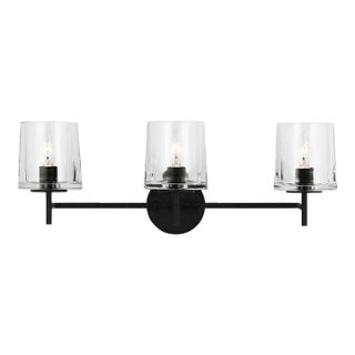 ED Ellen DeGeneres by Visual Comfort Studio Marietta 3-Light Vanity, Aged Iron For Sale