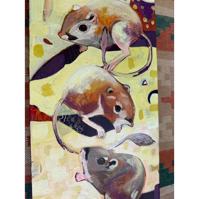Modern "K-Rats X3" a Painting of 3 Kangaroo Rats by LWren Walraven For Sale - Image 3 of 10