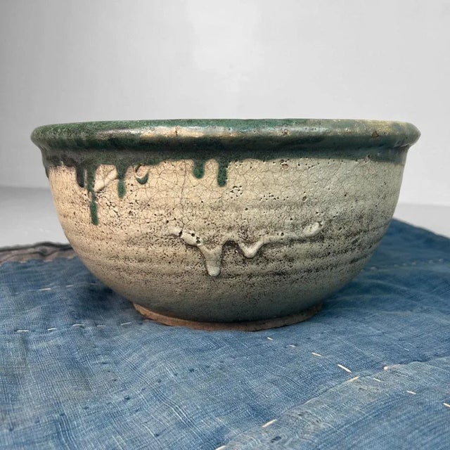 1930s Wabi-Sabi Aesthetic Organic Ceramic Bowl, Japan, 1930s For Sale - Image 5 of 14