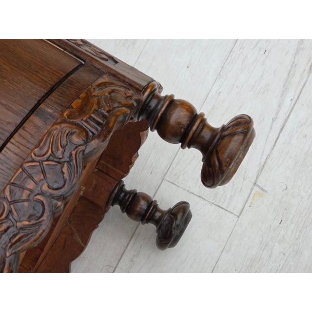 Vintage Scandinavian Side Cabinet in Dark Oak, 1930s For Sale - Image 12 of 18