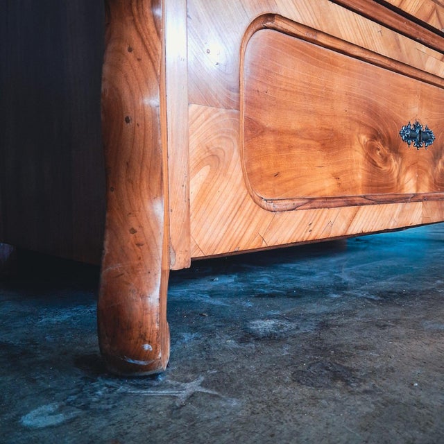Antique Biedermeier Cherrywood Chest of Drawers France, 1830s For Sale - Image 11 of 18