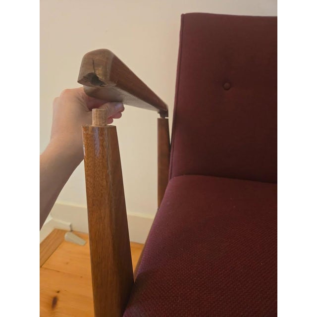 Mid-Century Ibm Wooden Armchair For Sale - Image 4 of 5