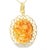 Traditional Late 20th Century 14K Gold Filigree Red Coral Cameo Reversible Angel Pendant Slide Estate For Sale - Image 3 of 3