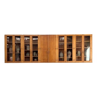 Pharmacy Wall Display Cabinet, 1950s For Sale