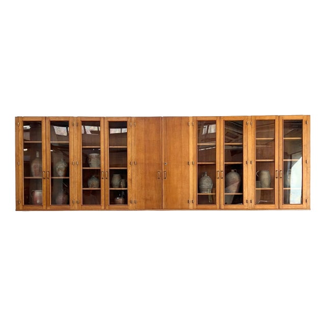 Pharmacy Wall Display Cabinet, 1950s For Sale