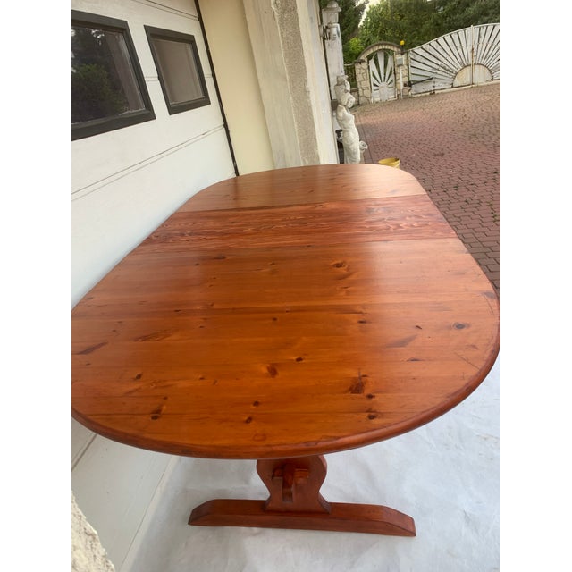 Brown Scandinavian Oval Extendable Table from Ikea, Finland, 1999 For Sale - Image 8 of 18