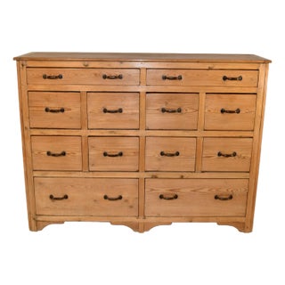 English Pine Fleet of Drawers, Circa 1930 For Sale