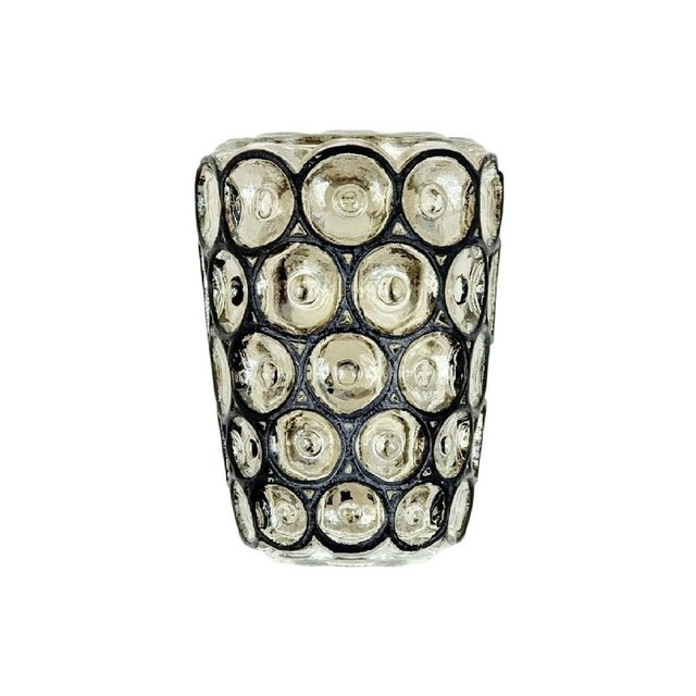 1 of 3 mid-century wall lights/sconces from limburg, germany's leading glasswork, renowned for its premium and modernist...