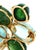 Italian Mid-Century Convertible Aquamarine & Green Tourmaline 14k Brooch Ring For Sale In Miami - Image 6 of 14