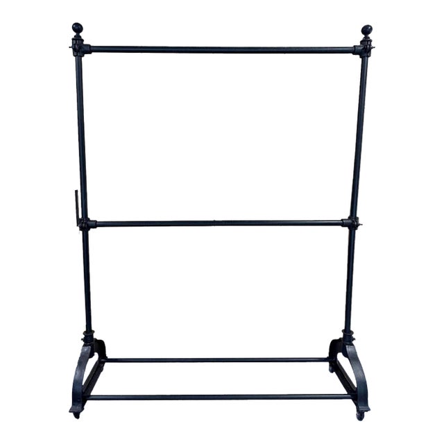 Solid cast-iron vintage rack, perfect for displaying clothing in a retail space, a bedroom or walk-in closet. These are...