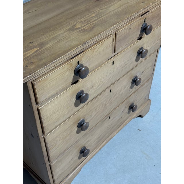 Victorian Antique Pine Two Over Three Drawers - Chest of Drawers From England For Sale - Image 3 of 18