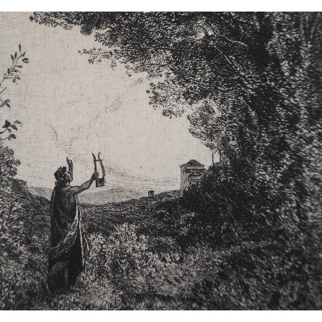 After JB Camille Corot, Orpheus, Engraving, 1873 For Sale - Image 5 of 7