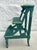 Mid 20th Century Tuscany Italian Country Carved &Amp; Distressed Green Painted Wood 3-Step Library Ladder For Sale - Image 5 of 11