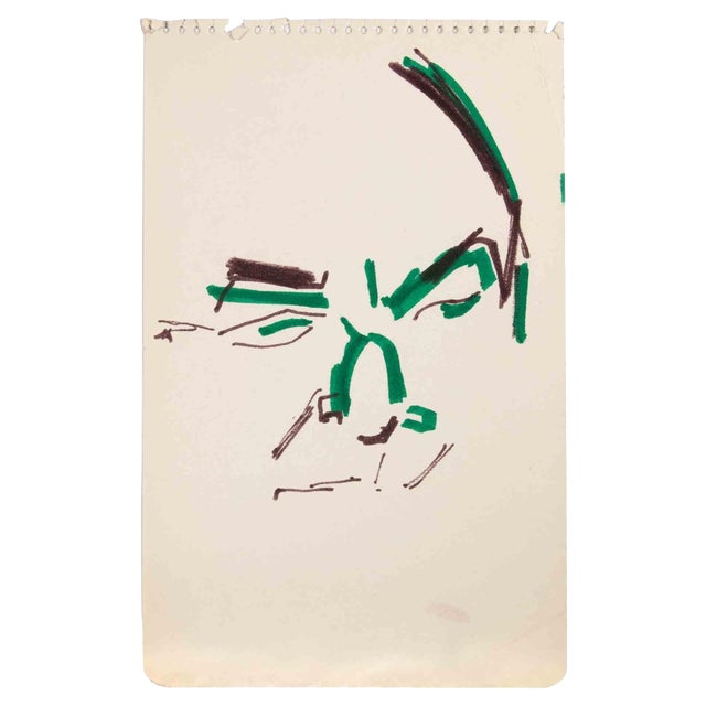 Reynold Arnould, Portrait, Drawing, 1970 For Sale