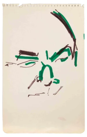 Reynold Arnould, Portrait, Drawing, 1970