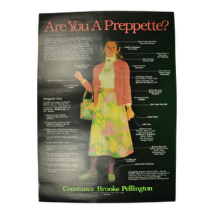 "Are You a Preppette?" Constance Brooke Pellington Color Poster (Nos)