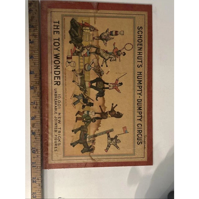 Antique Schoenhut 1903 Humpty Dumpty Circus Elephant & Box Top For Sale - Image 11 of 11