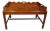 English Chippendale Campaign Style Tray Top Coffee Table For Sale