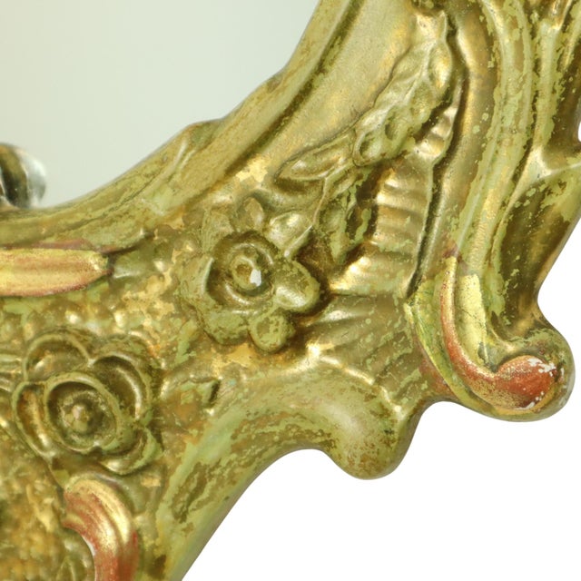 Large Swedish Rococo Style Gold Leaf-Gilded Mirror For Sale - Image 16 of 18