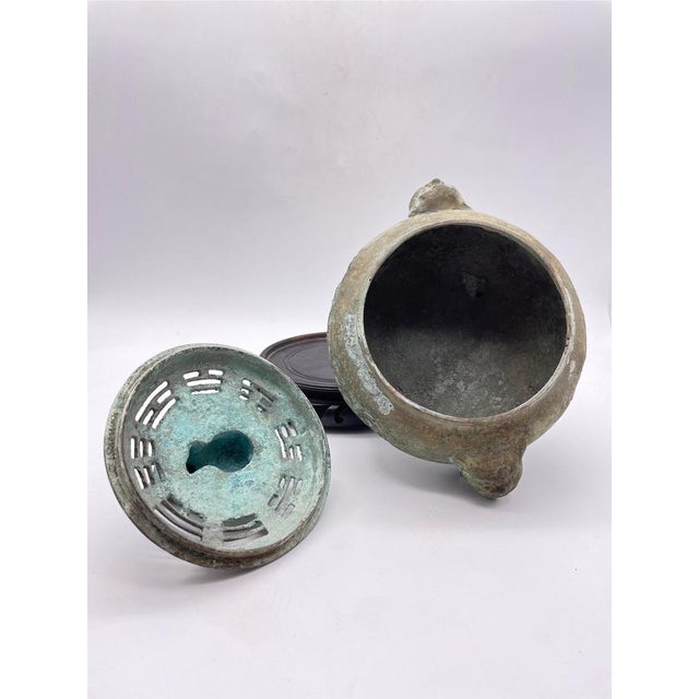 Antique China Bronze Incense Burner For Sale - Image 13 of 17