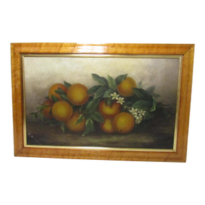Antique English Still Life Painting of Fruit