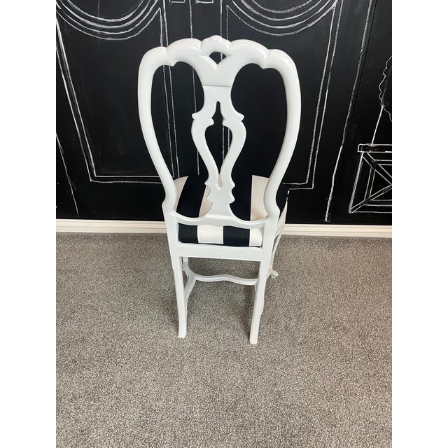 Rare Mid Century Patio Attributed to Arthur Court Rare Lily Aluminum Table and Chairs For Sale - Image 11 of 15
