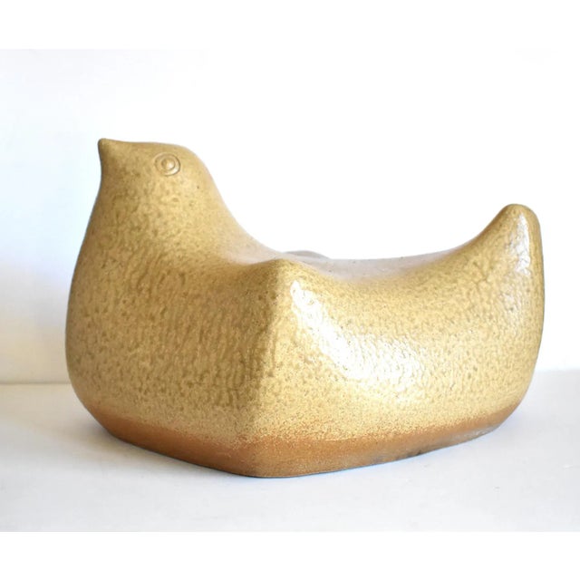 Mid-Century Large Pottery Bird Sculpture For Sale - Image 12 of 13