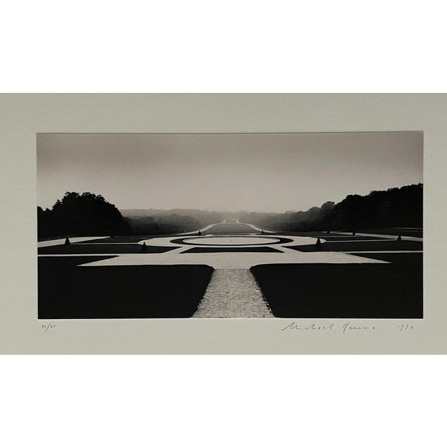 Michael Kenna, Axial Panorama, Parc de Sceaux, 1990, Silver gelatin print For Sale - Image 3 of 8