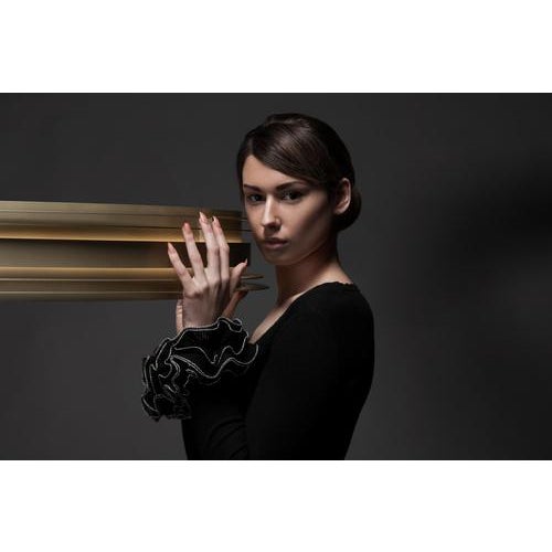 Metal Empire II Large Bronze Aluminum Pendant Lamp by JSPR For Sale - Image 7 of 18