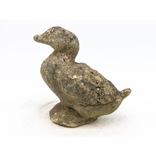 French Concrete Duck Garden Ornament, French 20th Century For Sale - Image 3 of 6