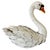 Shabby Chic Late 20th Century Shabby Chic White Distressed Sheet Metal Swan Sculptures - A Pair For Sale - Image 3 of 17