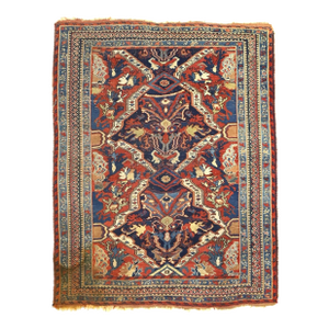 Antique Persian Afshar Rug 4’0" X 5’1"