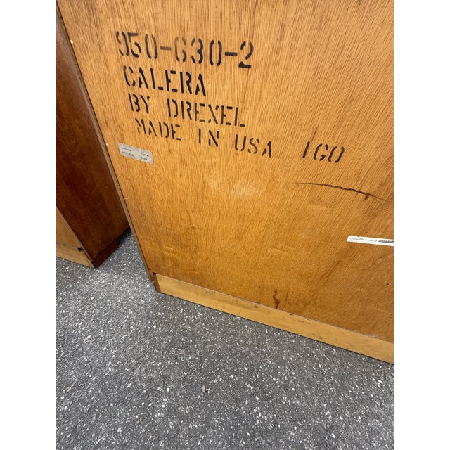 1990s Pair of Drexel Heritage Furniture Calera Nightstands For Sale In West Palm - Image 6 of 12