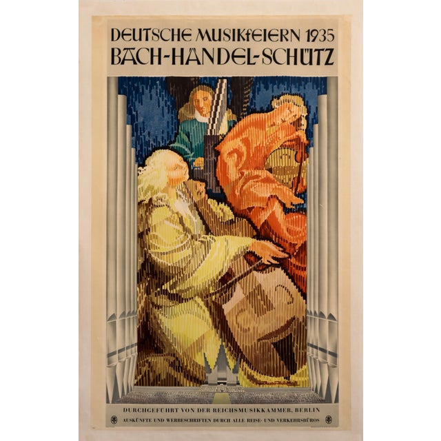 Orange "Deutsche Musikfeiern 1935: Bach-Handel-Schutz (German Music Celebrations 1935: Bach-Handel-Schutz) For Sale - Image 8 of 8