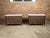 Wood Pair of French 19th Century Three-Drawer Walnut Commodes with White Marble Tops For Sale - Image 7 of 12