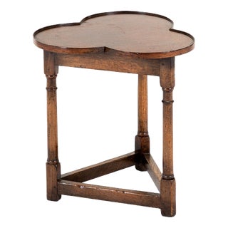 Clover Leaf Occasional Table in Oak For Sale