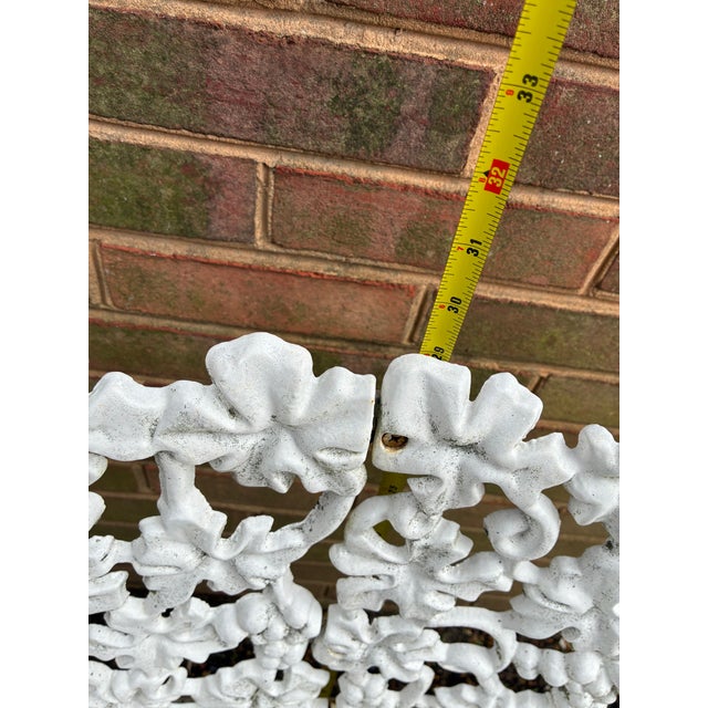 Victorian Mid 20th Century Wrought Iron Garden Benches For Sale - Image 3 of 7