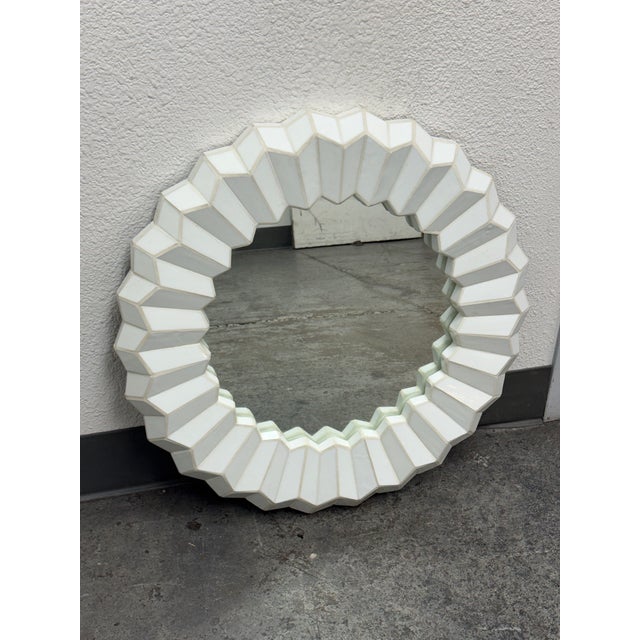 2010s Serena & Lily Mosaic Tile Mirror For Sale - Image 5 of 12