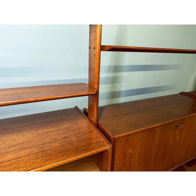 Erik Buch Freestanding Teak Wall Unit / Bookshelf / Room Divider For Sale - Image 10 of 12
