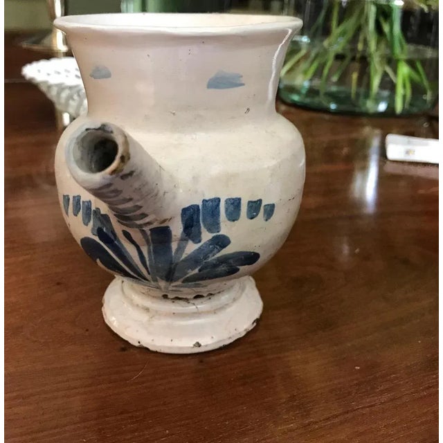 18th Century Jar in Delft Blue, Strasbourg, France, 1780s For Sale - Image 3 of 10