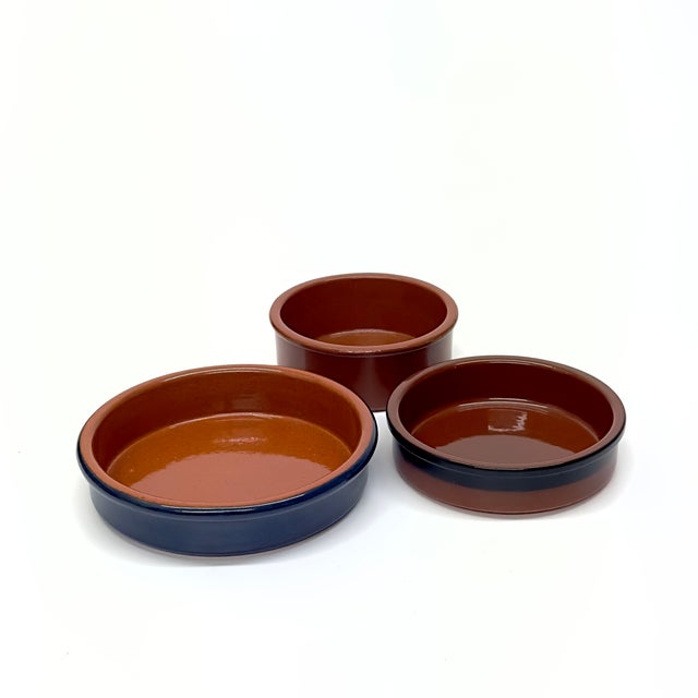 Late 20th Century Contemporary Style Multipurpose Clay Dish Curation - Group of 3 For Sale - Image 5 of 8